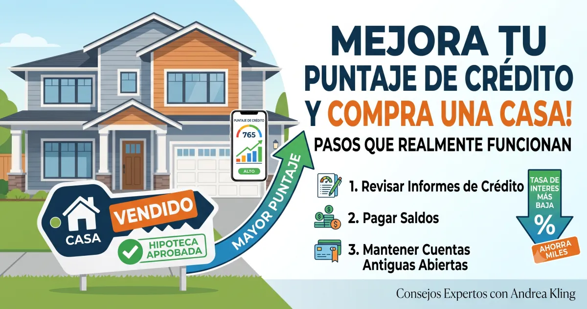 Cómo Mejorar Tu Crédito Antes de Comprar Casa y Los Pasos Que Realmente Funcionan