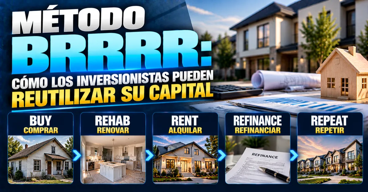 MÉTODO BRRRR: CÓMO LOS INVERSIONISTAS PUEDEN REUTILIZAR SU CAPITAL