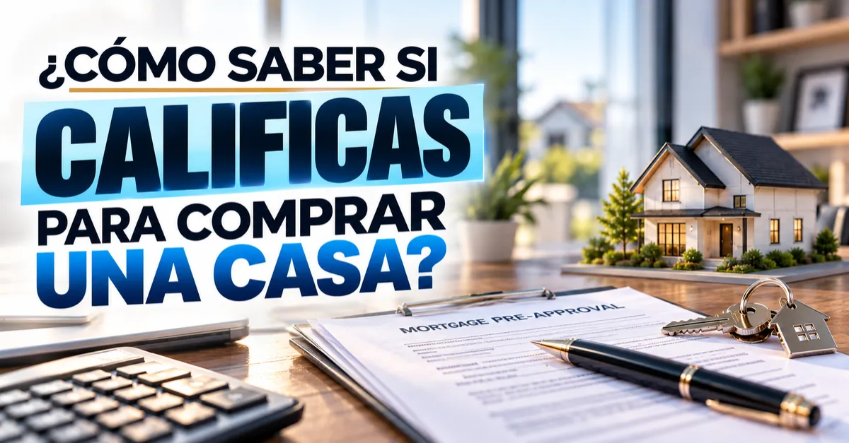 ¿CÓMO SABER SI CALIFICAS PARA COMPRAR UNA CASA?