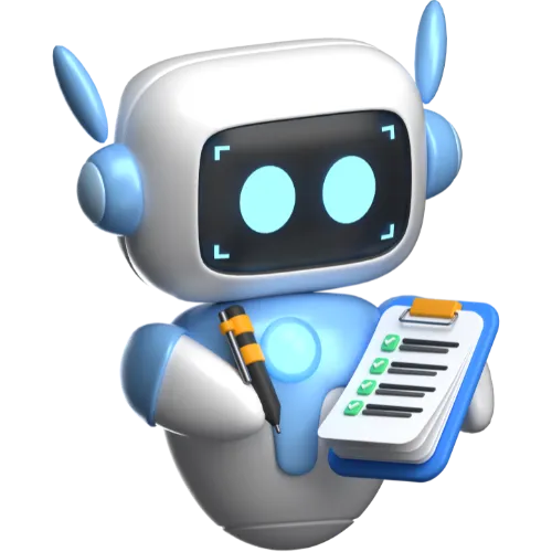 AI-powered translation bot icon representing human-like multilingual communication.