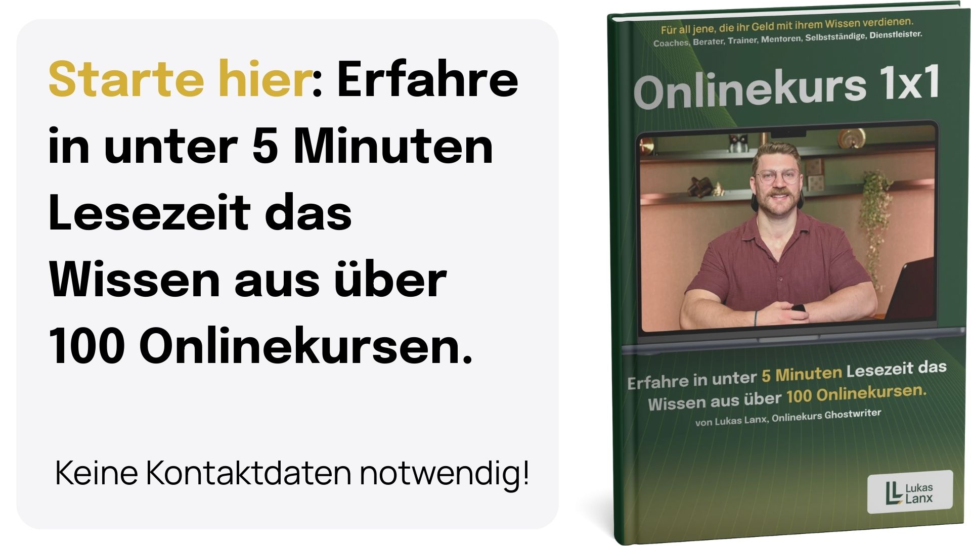 Die Einsatzmöglichkeiten eines Onlinekurses nach Lukas Lanx