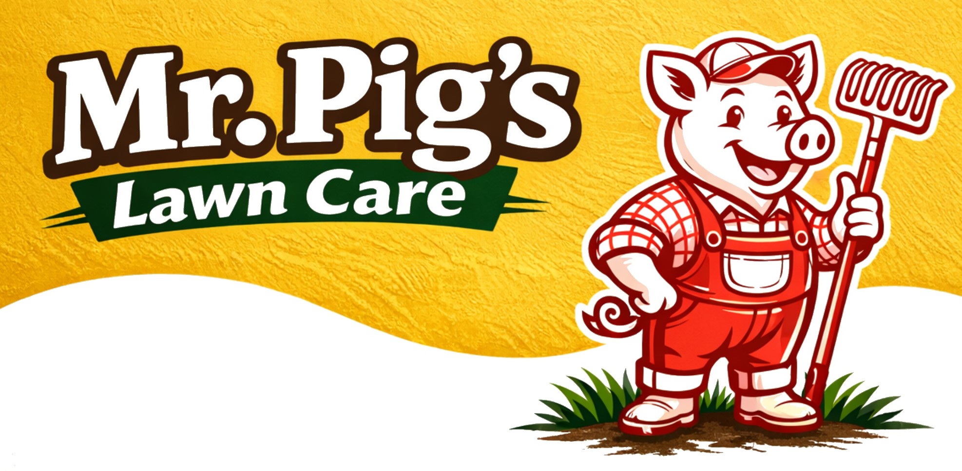 Mr. Pigs Lawn Care Logo