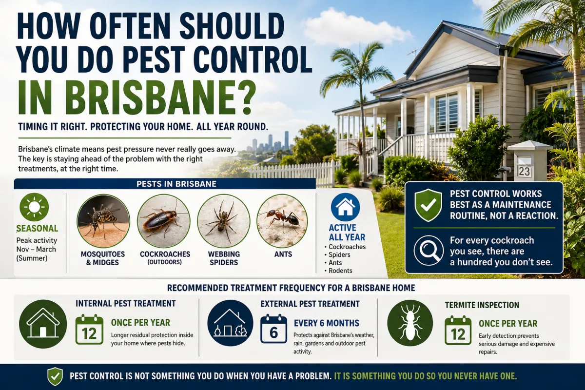 How Often Should I Book Pest Control in Brisbane?