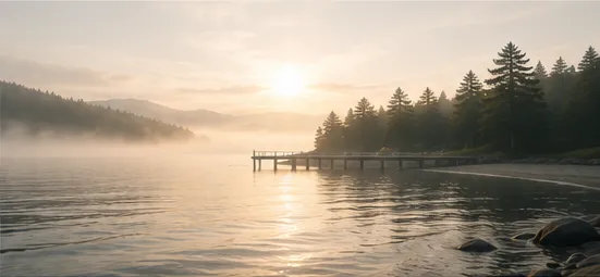 Peaceful landscape representing a calm virtual session environment
