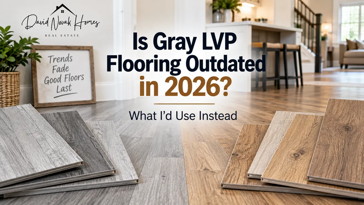 Is gray LVP flooring outdated in 2026? Learn why warmer wood tones are replacing flipper gray, whether you should replace existing gray floors, and what works best for resale.