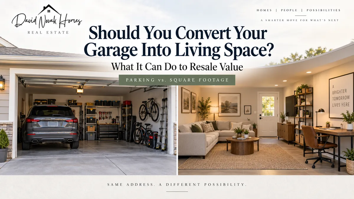 Converting a garage can add valuable living space, but eliminating protected parking and storage can also hurt buyer appeal. Here's what homeowners should consider before making the change.