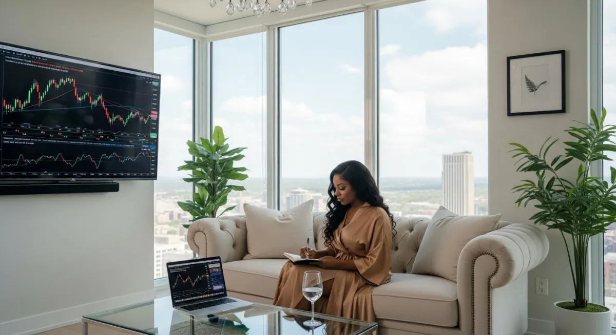 Lady, founder of SipNStock options trading education