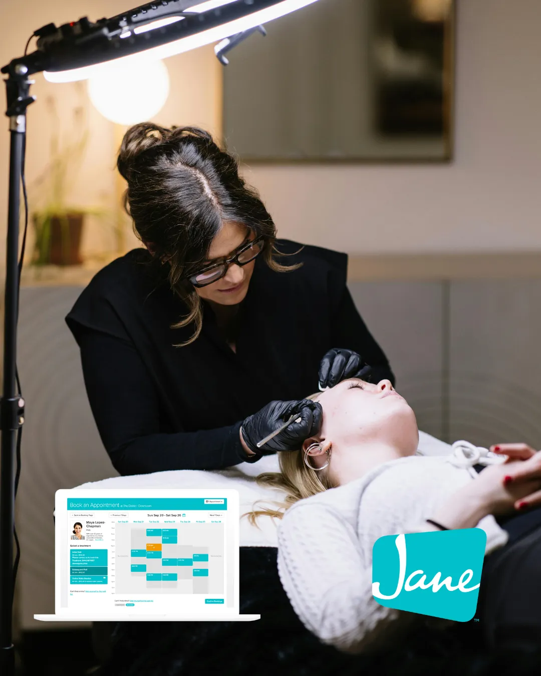 Jane is a clinic management software and EMR for health and wellness [practitioners/providers] that makes it simple to book, schedule, meet, chart, bill, and get paid.
