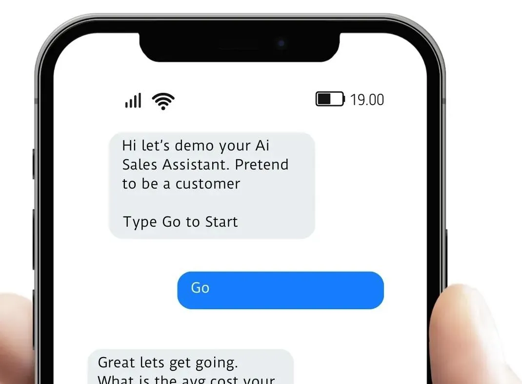 ai assistant demo on mobile phone