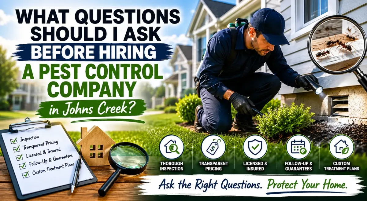 What to Ask Before Hiring Pest Control in Johns Creek