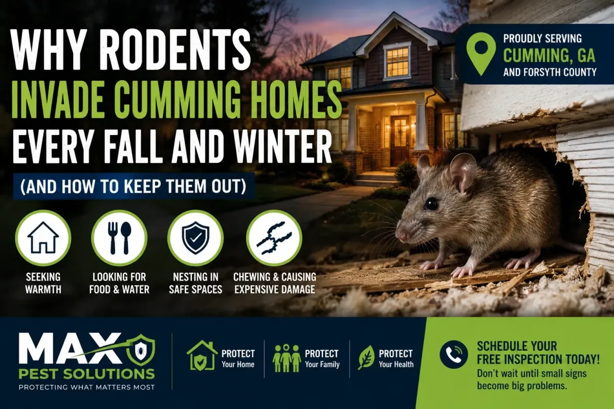 Why Rodents Invade Cumming Homes Every Fall and Winter