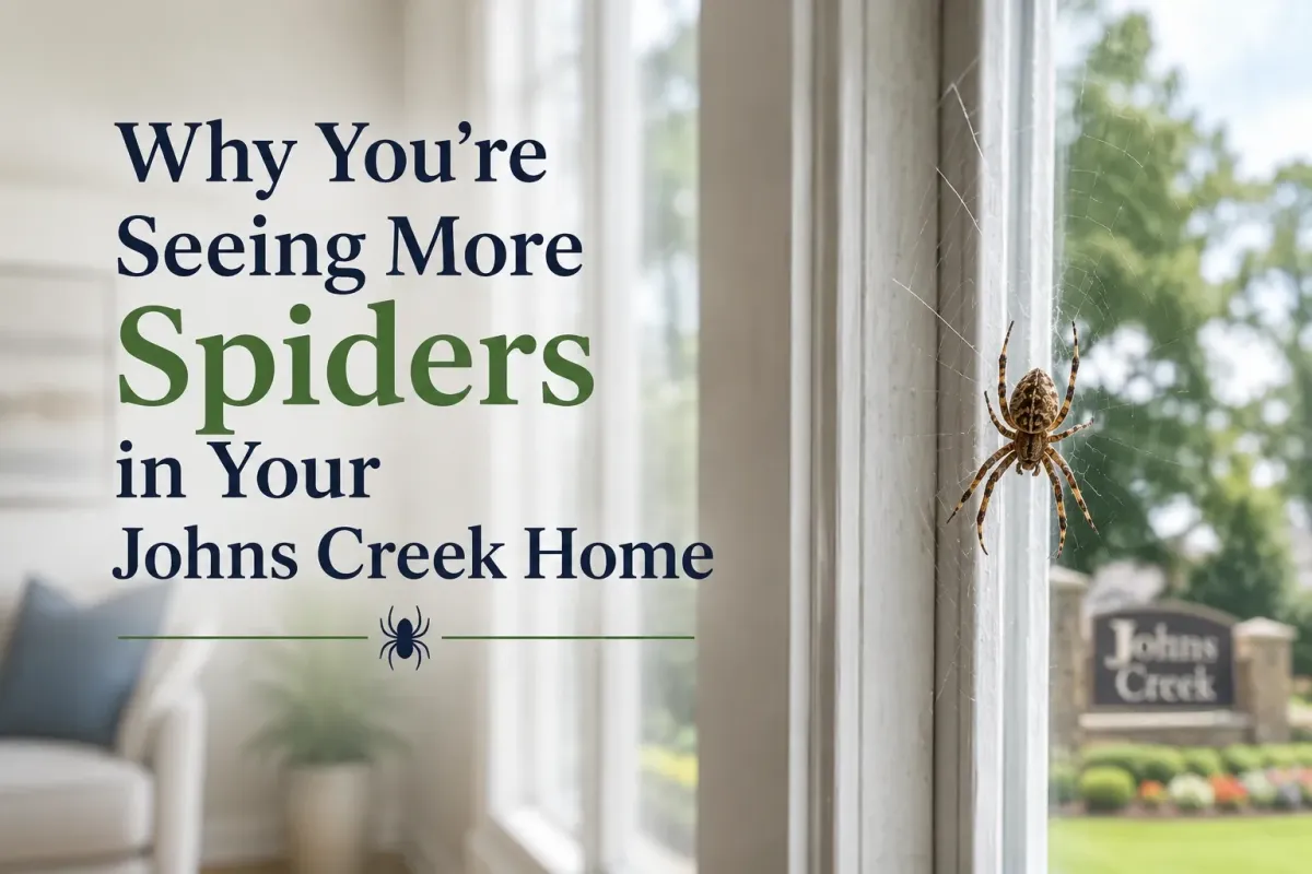 Why You're Seeing More Spiders in Your Johns Creek Home