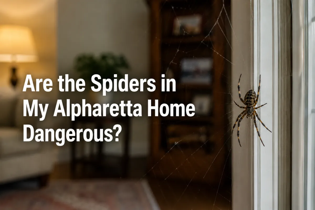Are the Spiders in My Alpharetta Home Dangerous?