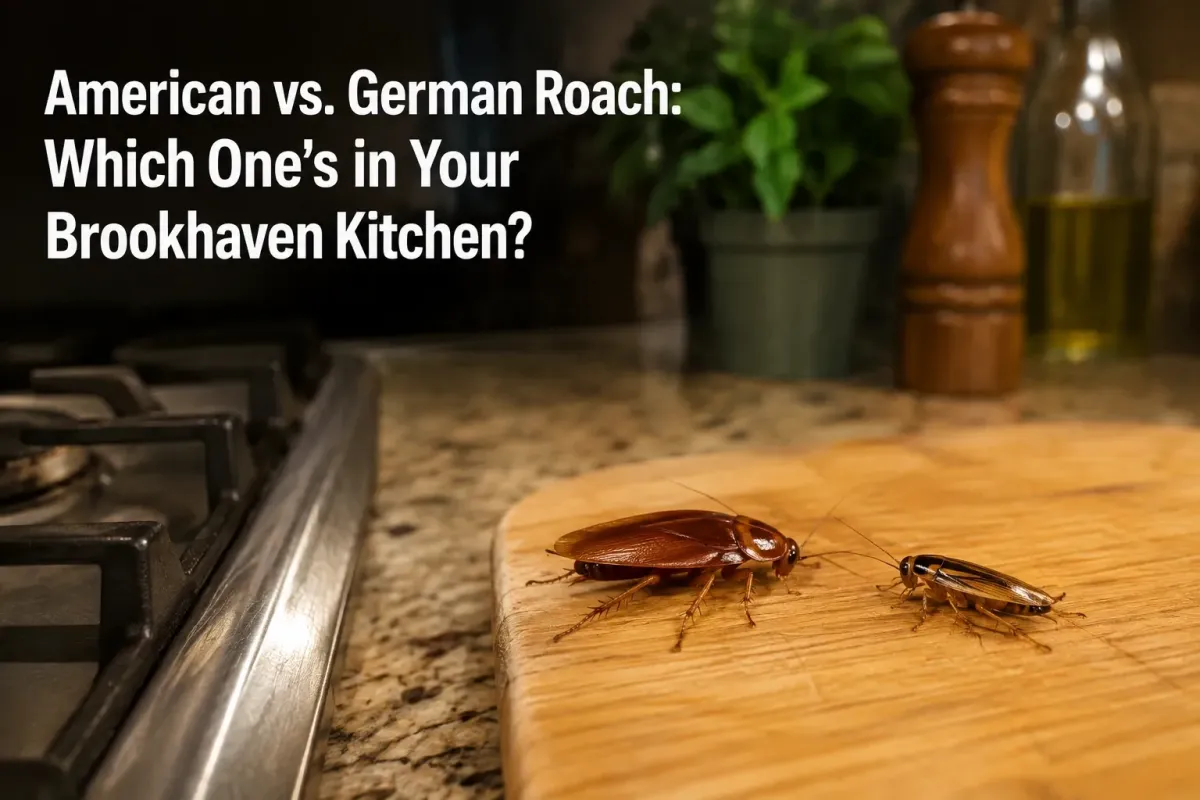 American vs. German Roach: Which One's in Your Brookhaven Kitchen?