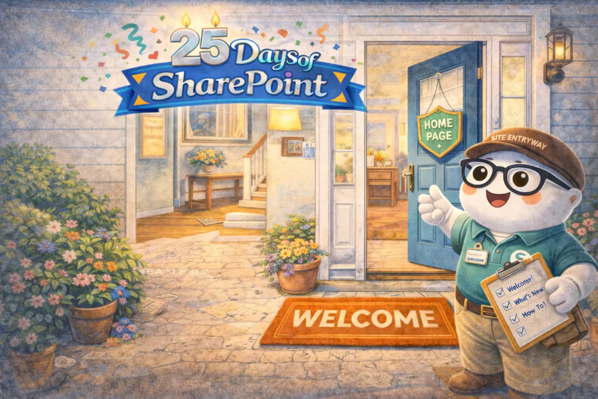 Welcoming to the SharePoint home page