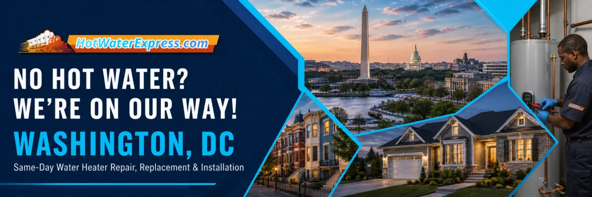 Same-day water heater service in Washington, DC