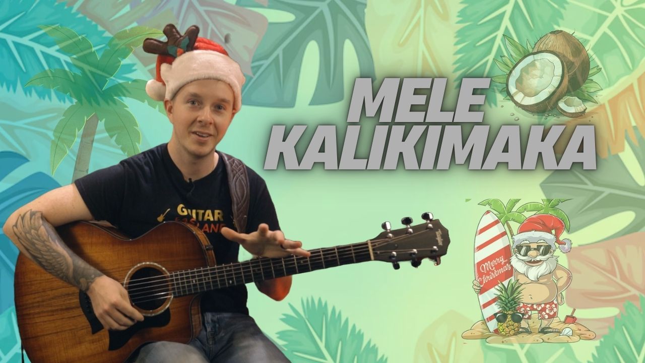 Easy Christmas Song: How to Play Mele Kalikimaka on guitar (Hawaiian Christmas Song)