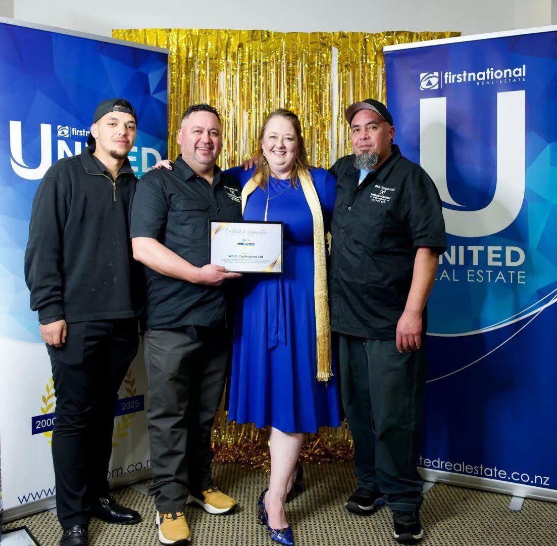 White Contractors Ltd team photo Rotorua