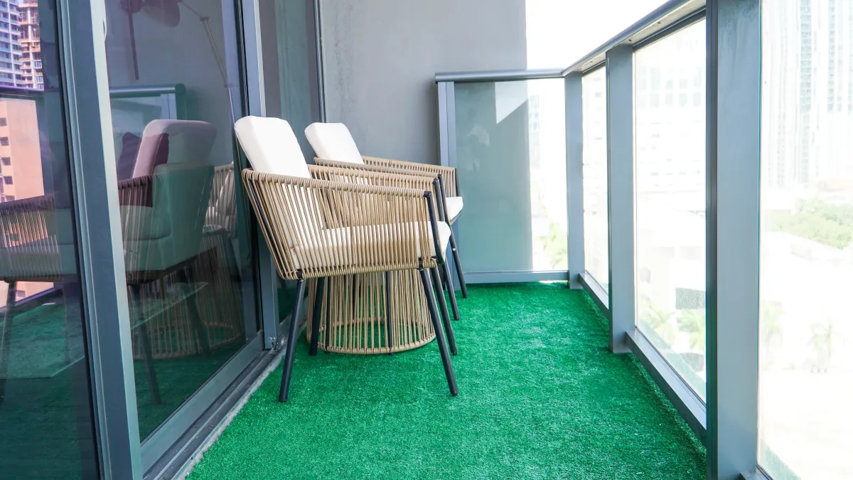 a car parked in front of a house