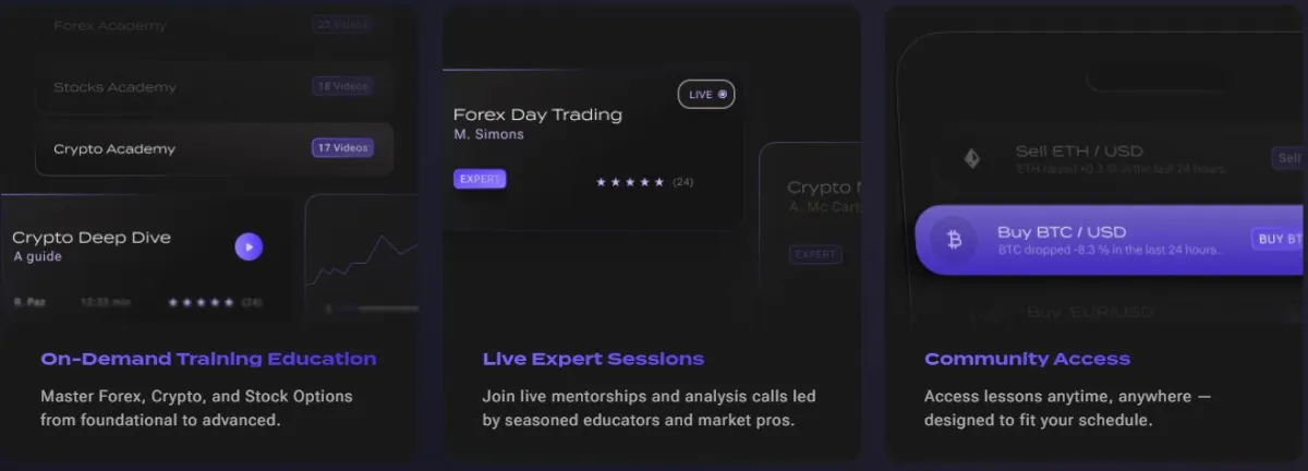 a person holding a cell phone with a blockchain logo on it