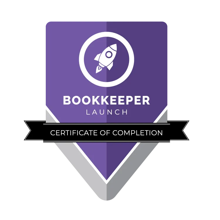 Bookkeeper launch certificate of completion bookkeeping for HVAC