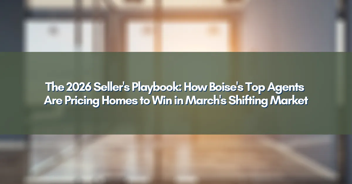 Real estate agent reviewing Boise home pricing strategy with sellers