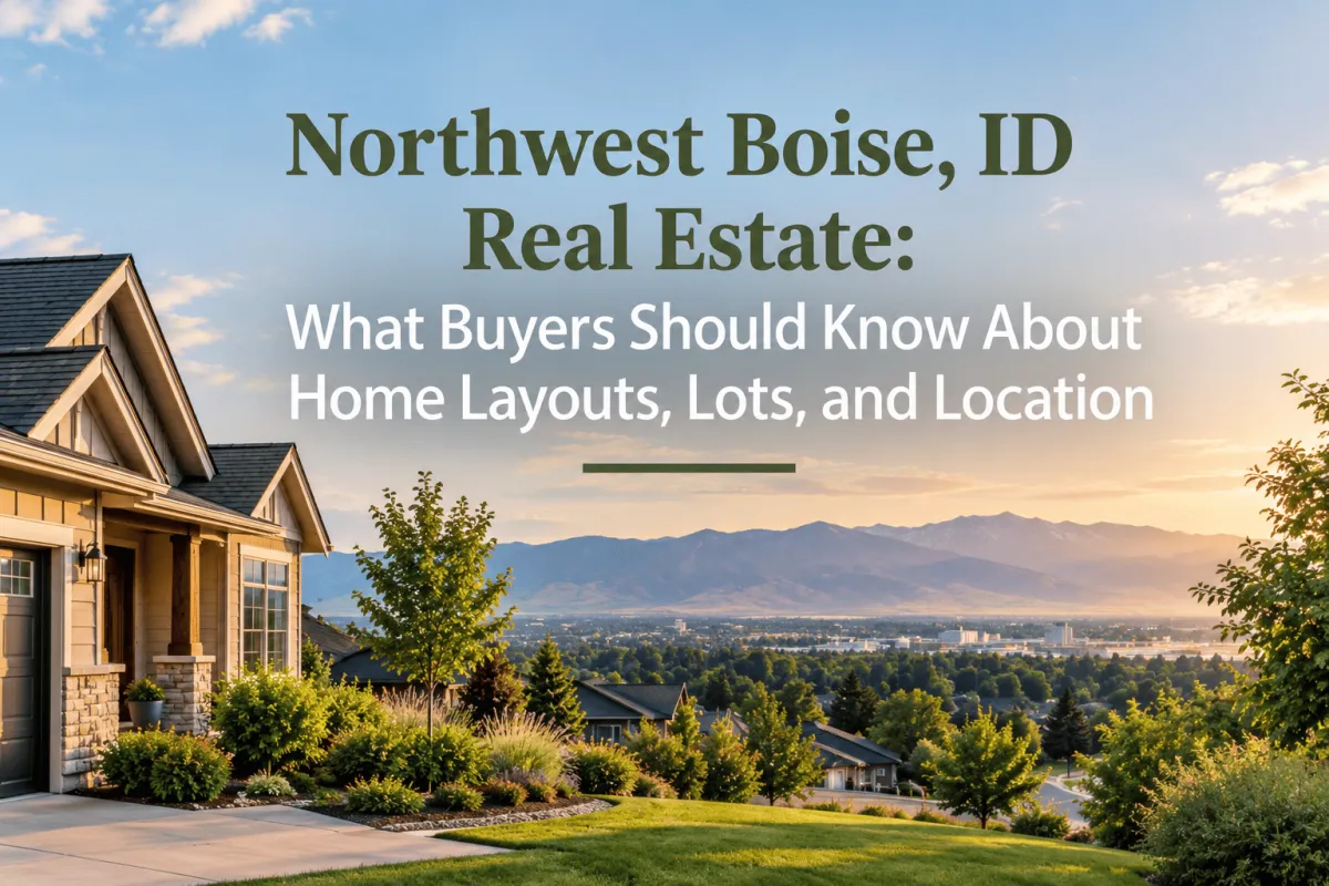 Northwest Boise, ID real estate homes, lots, and neighborhood layouts