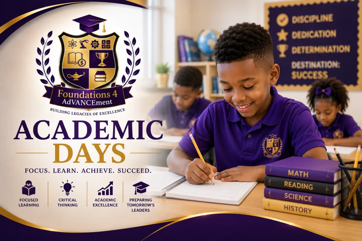 Scholars engaged in small-group instruction during Academy Days