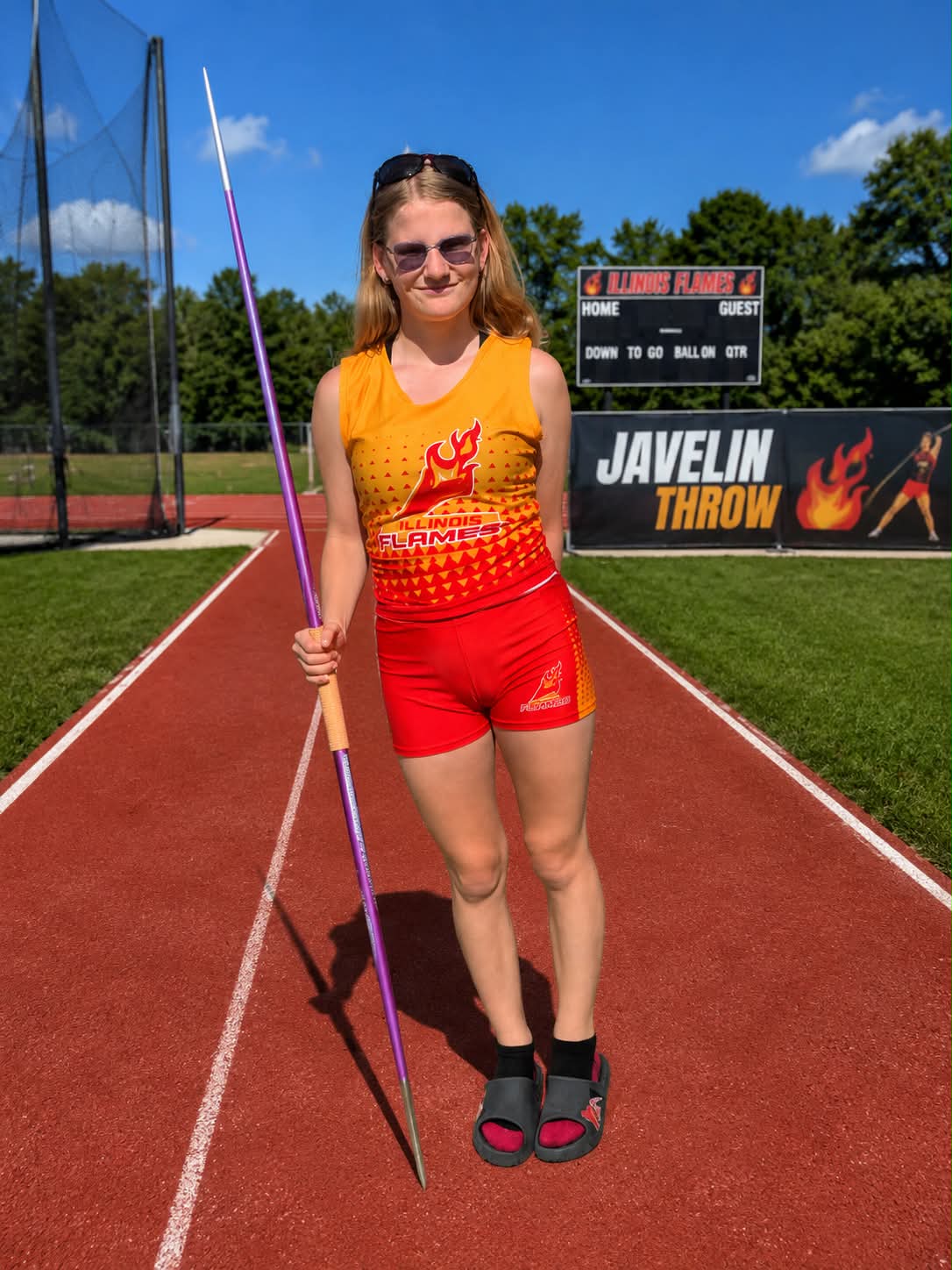 Portrait of athlete Maya Davis in uniform