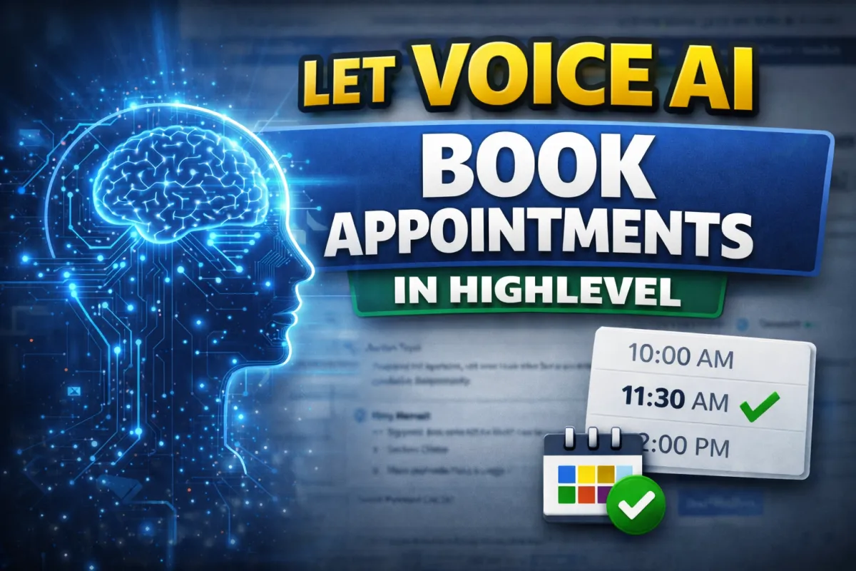 Let Your Voice AI Book Appointments for You in HighLevel