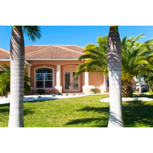 house with stucco 