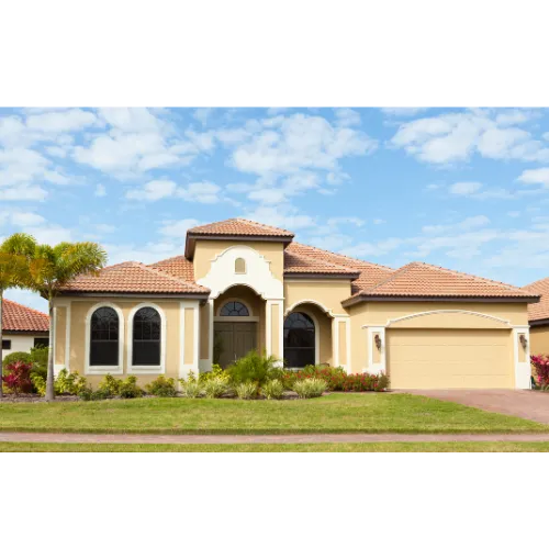 house with stucco 