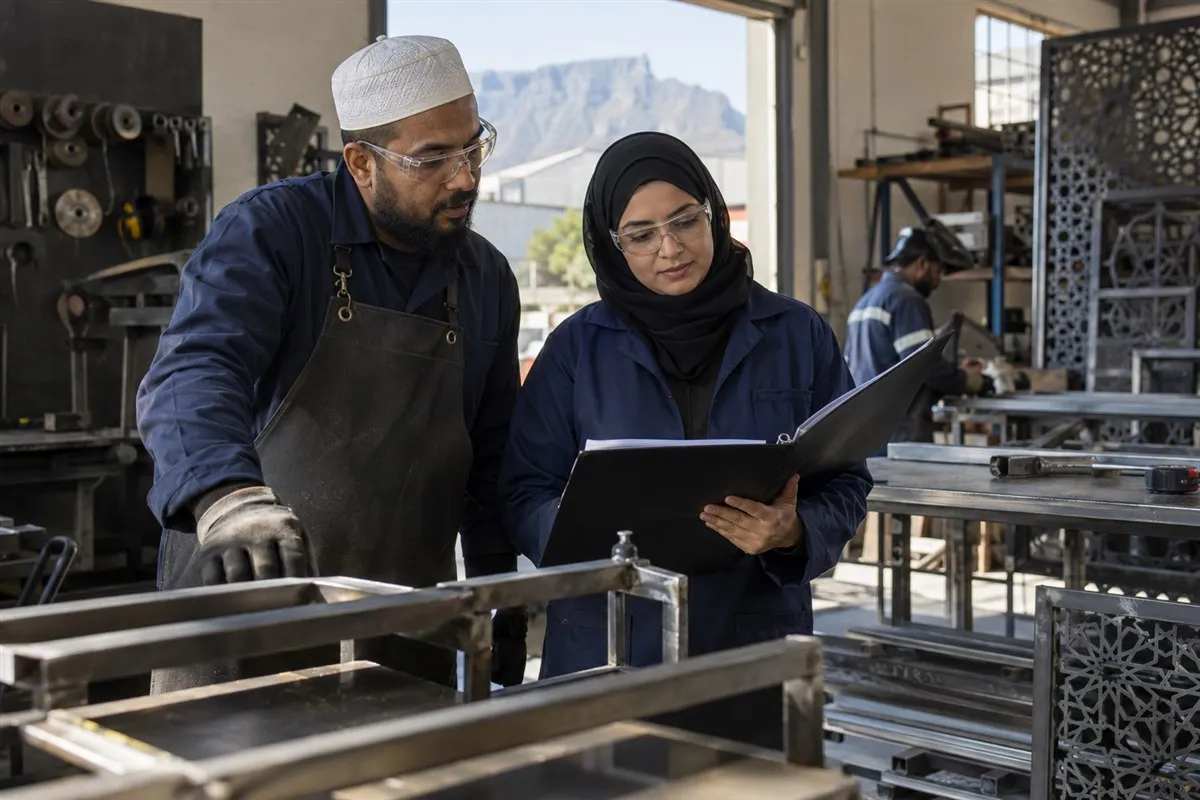 Illustrative small-business owners planning equipment finance