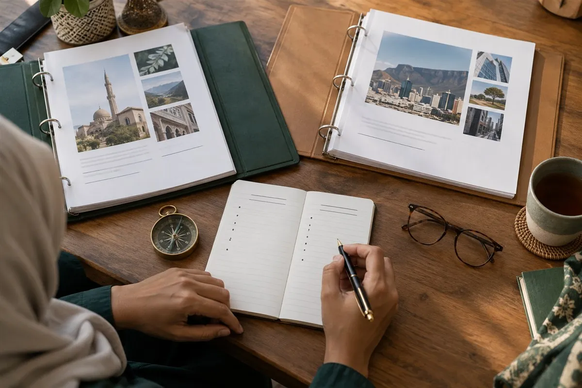 Illustrative two investment-policy binders prepared for comparison