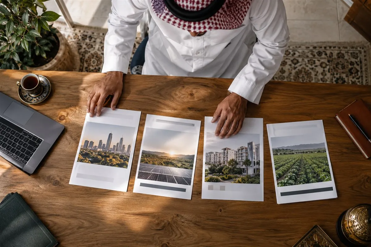 Illustrative planner comparing several investment information sheets