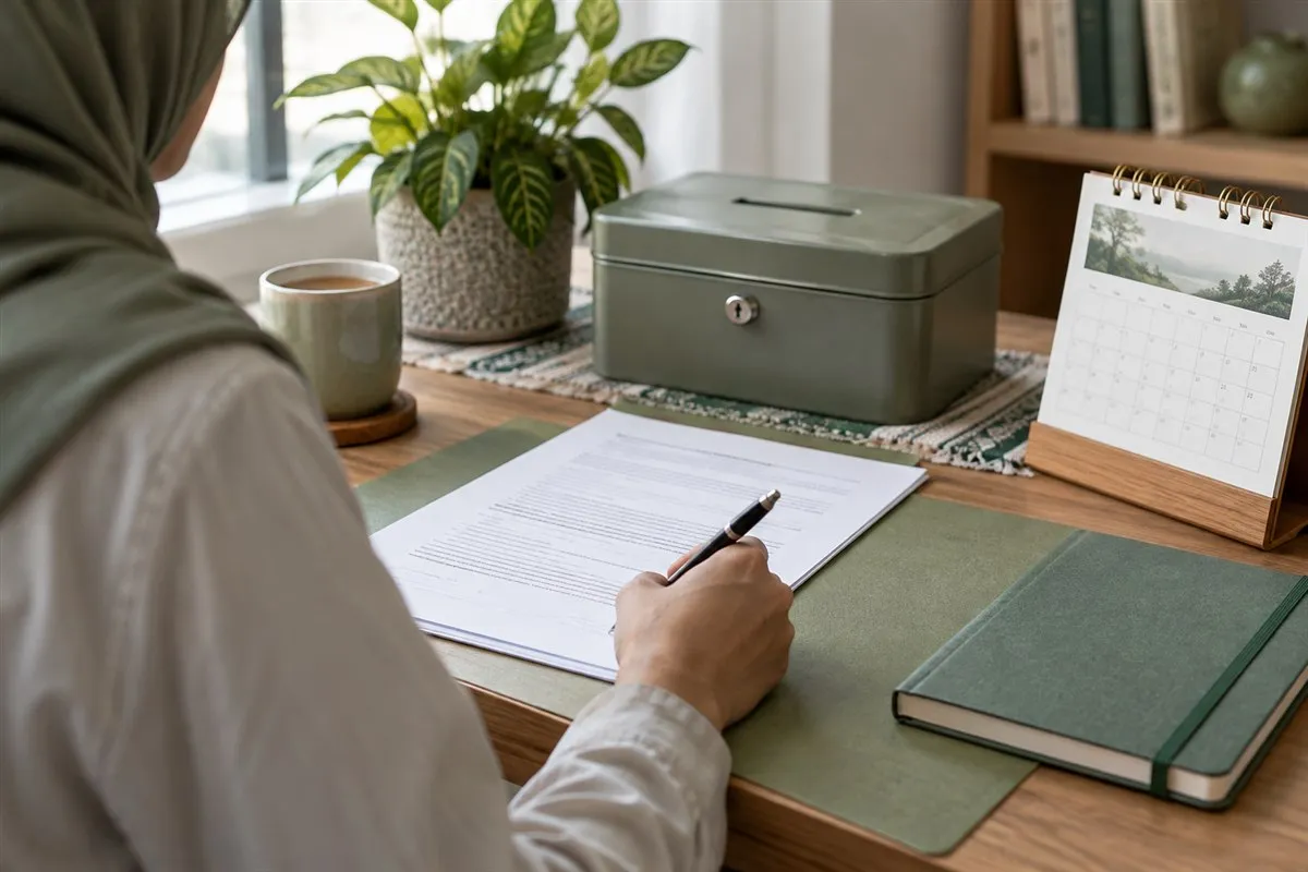 Illustrative savings agreement and calendar for term planning