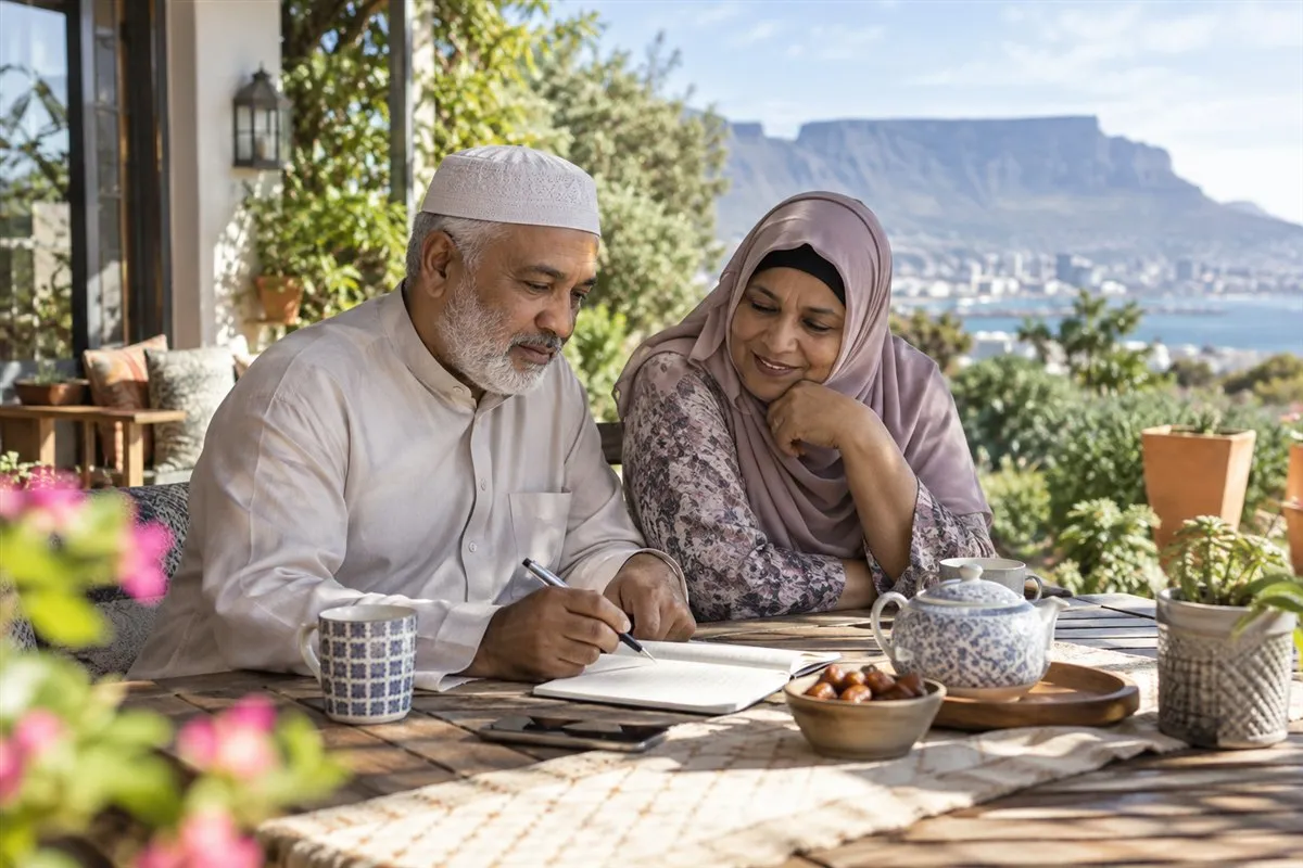 Illustrative retired couple planning household spending