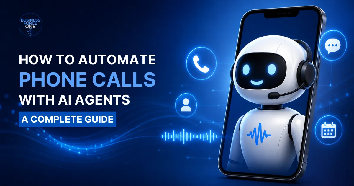 How to Automate Phone Calls with AI Agents: A Complete Guide infographic