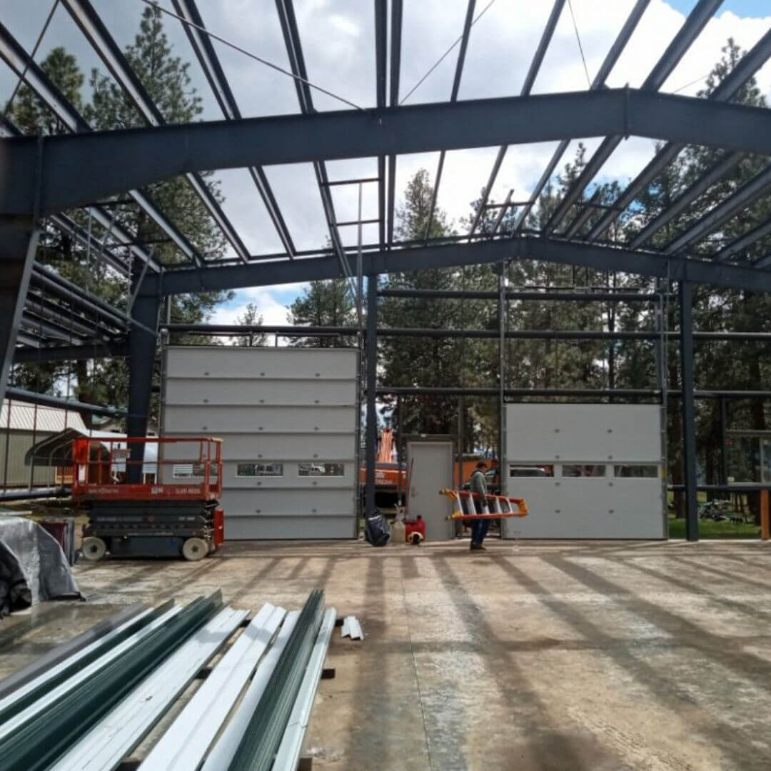The team installing commercial overhead door™ doors in Kalispell.