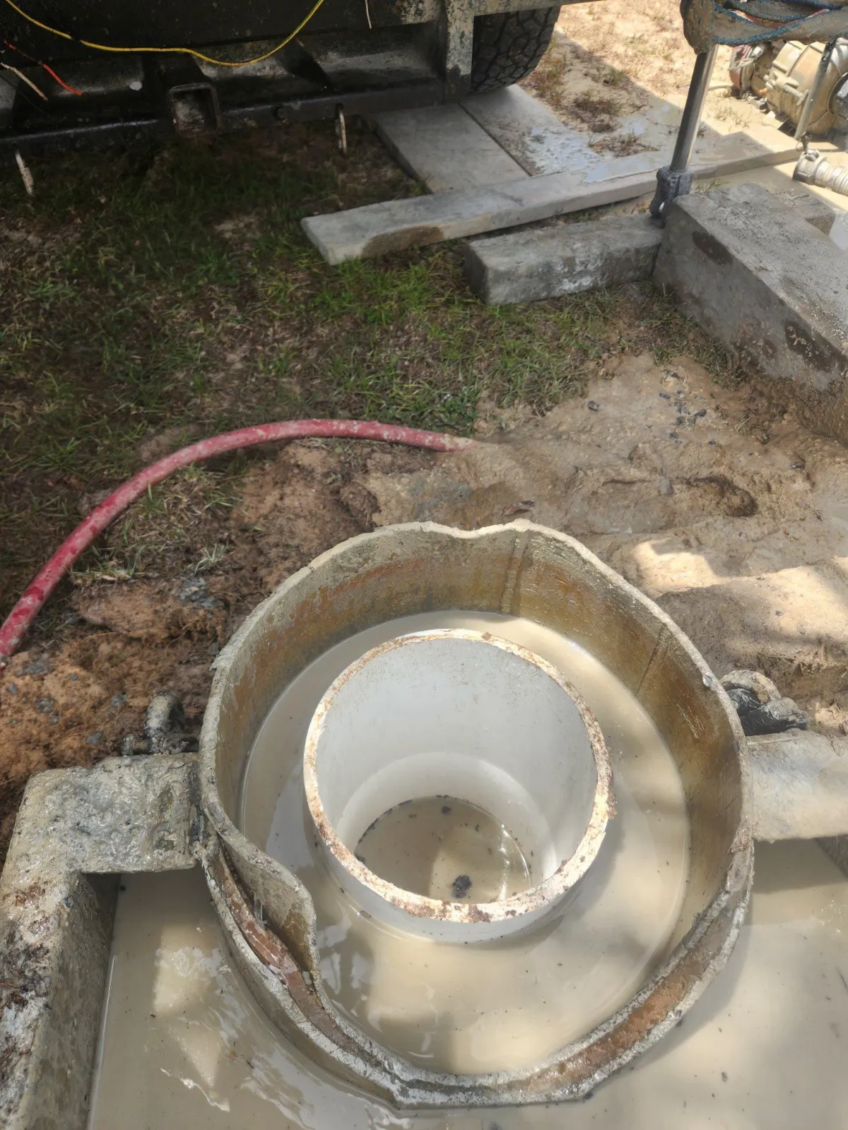 a person using a water pump