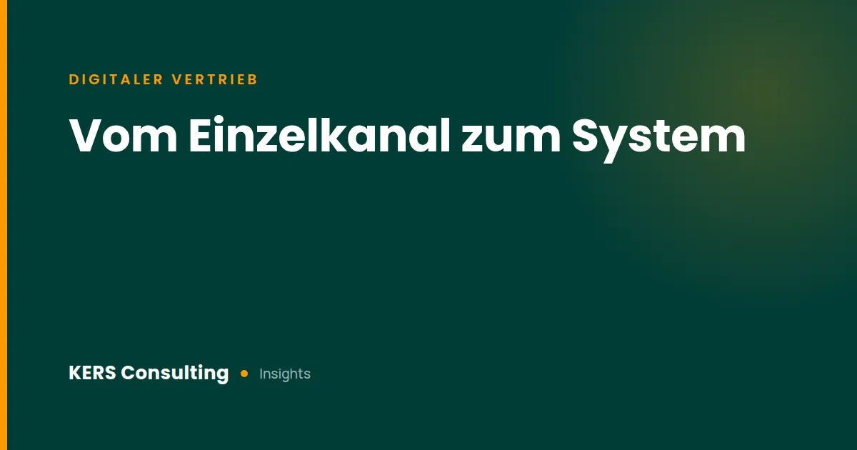 Digitaler Vertrieb im Autohaus: Warum einzelne Leads noch kein System ergeben