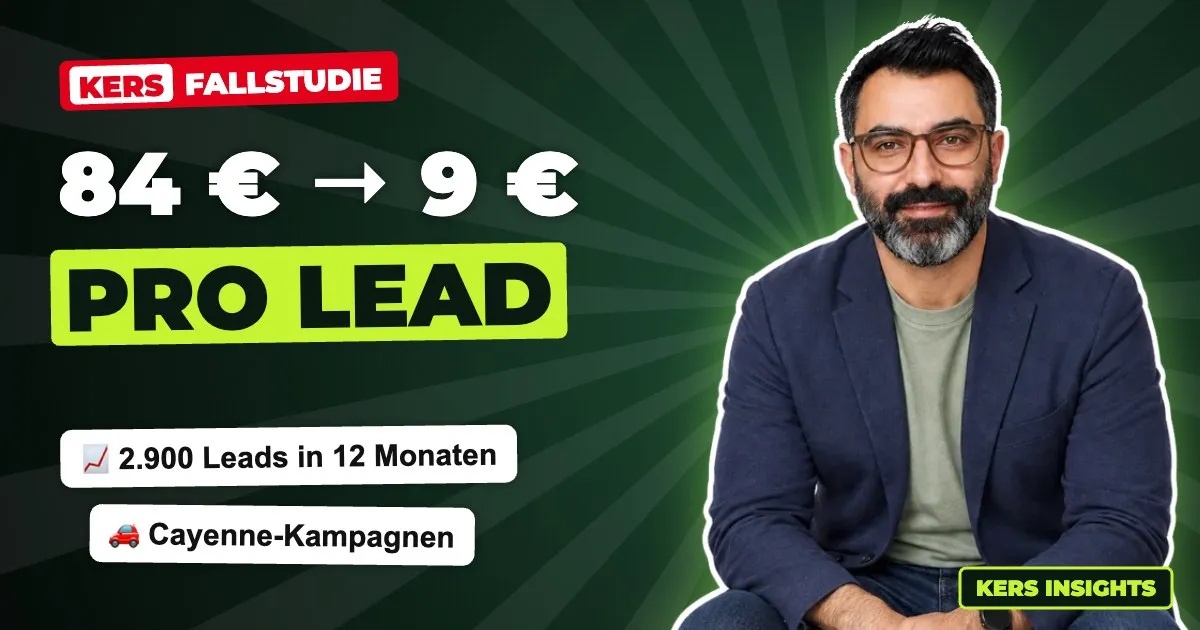 Fallstudie Porsche Zentrum: Kosten pro Lead von 84 auf 9 Euro