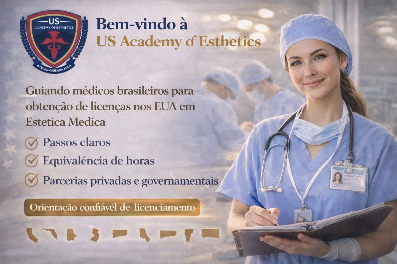 Bem-vindo à US Academy of Esthetics – Seu Caminho para atuar com Harmonização Orofacial, Corporal e Íntima nos Estados Unidos