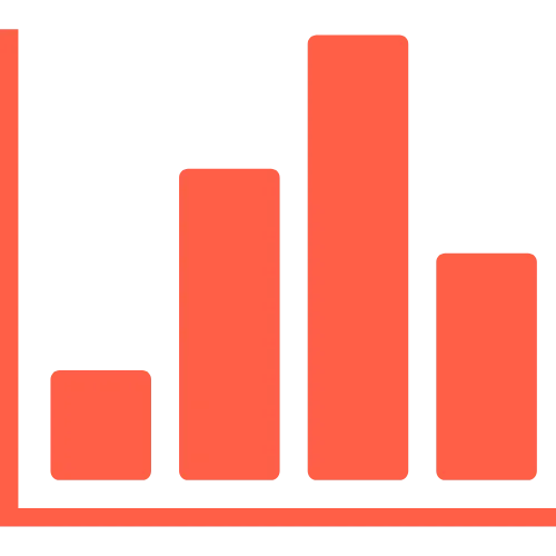 Graphic of a bar chart illustrating stock market volatility