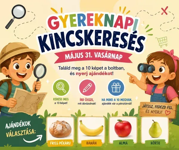 Gyereknapi kincskeresés