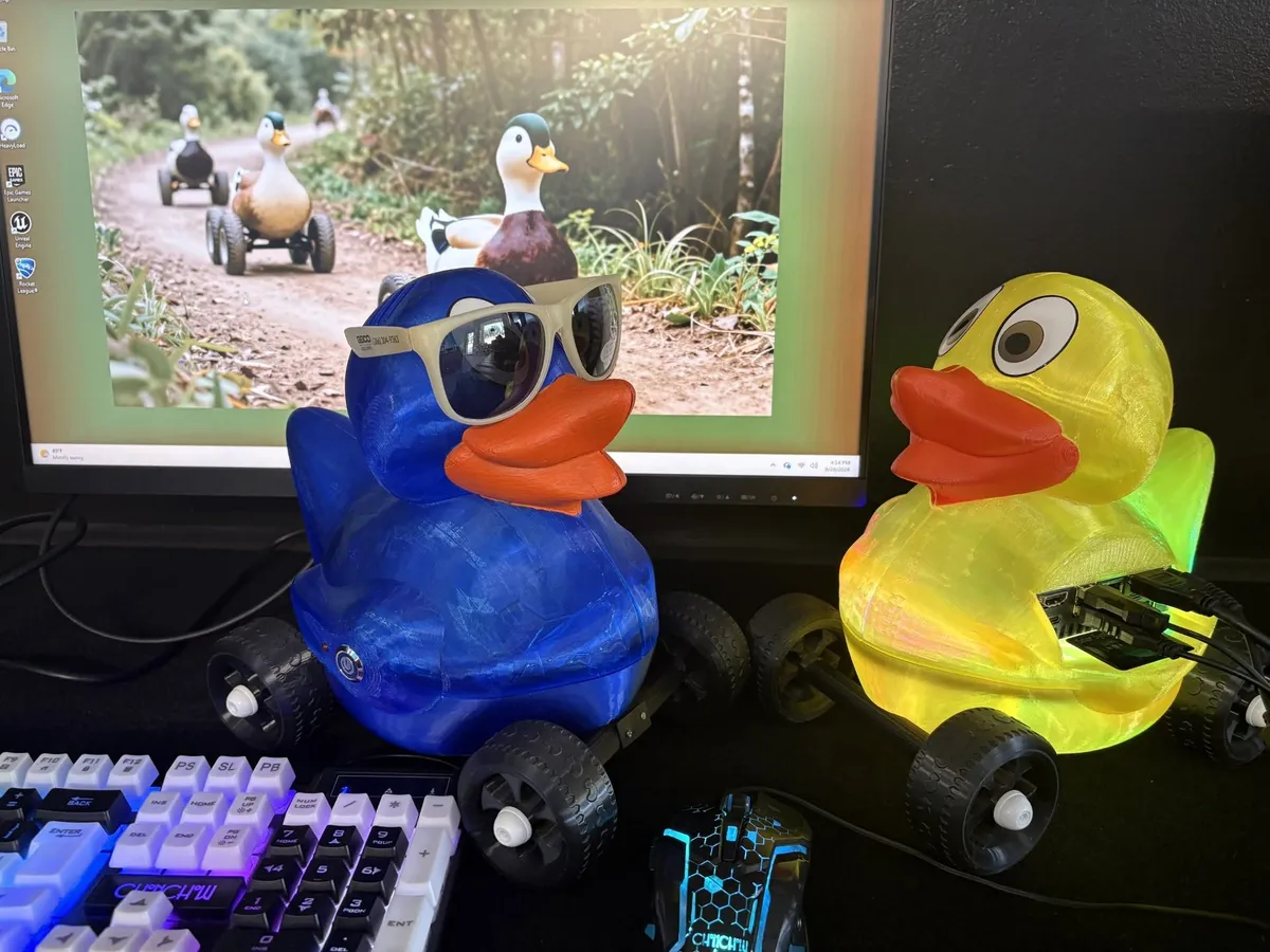 Duck computers built by Surf's Up Computing