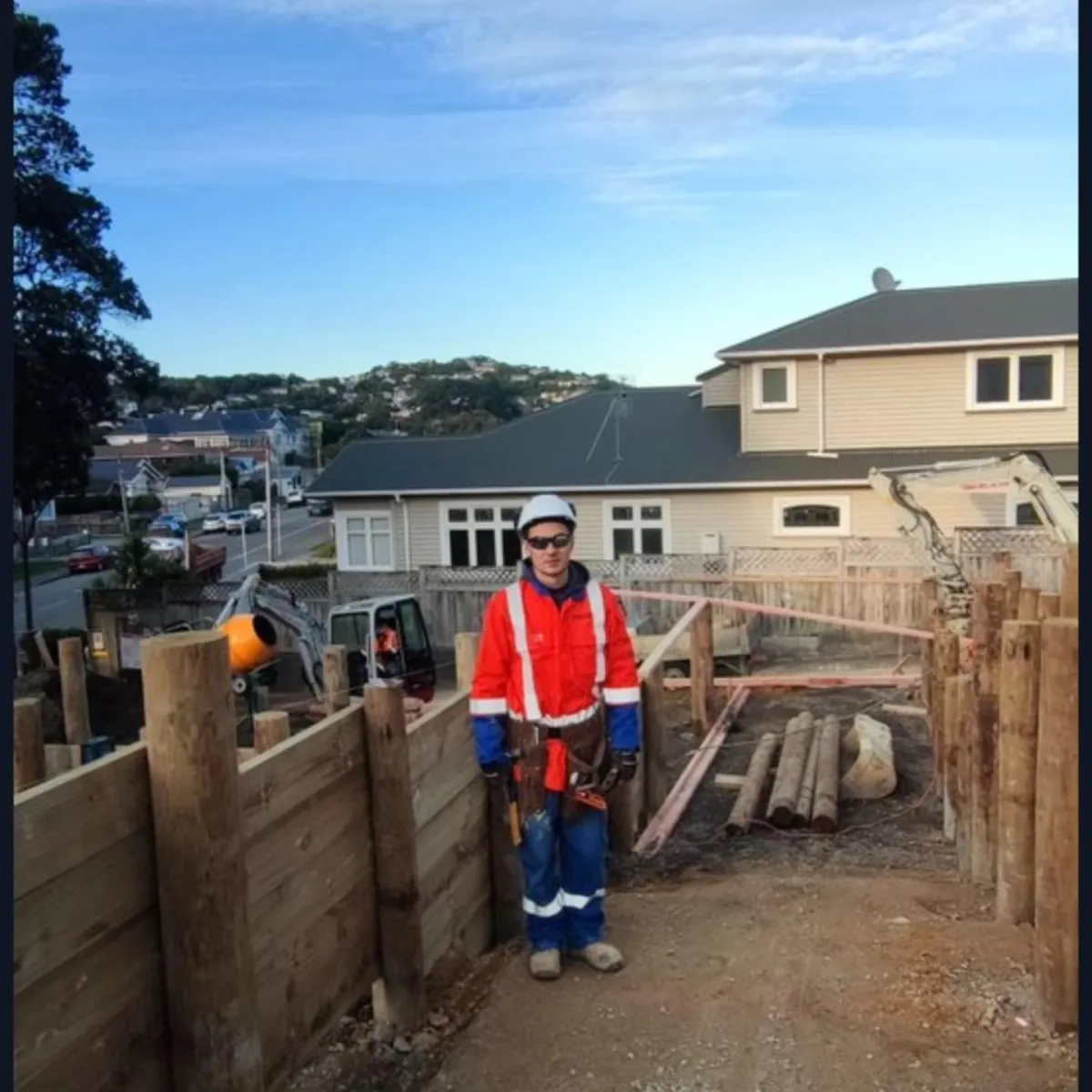 RB Build team working on a construction site in Auckland
