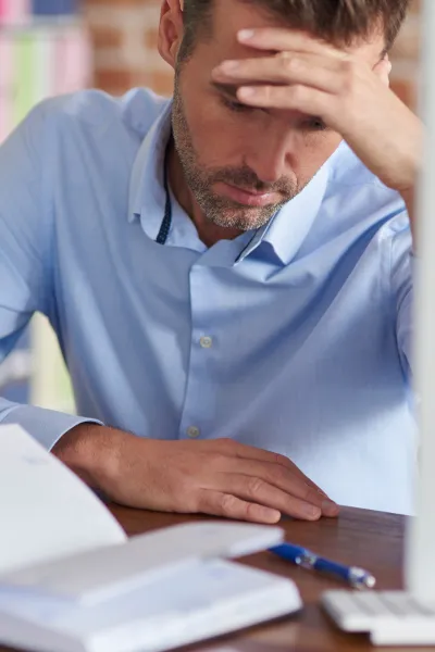 Homme fatigué