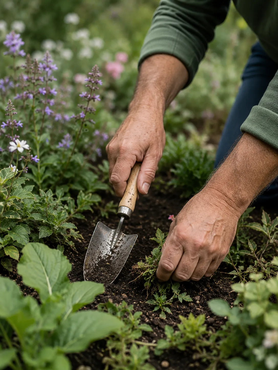 Picture of a Gardener with job-related back pain