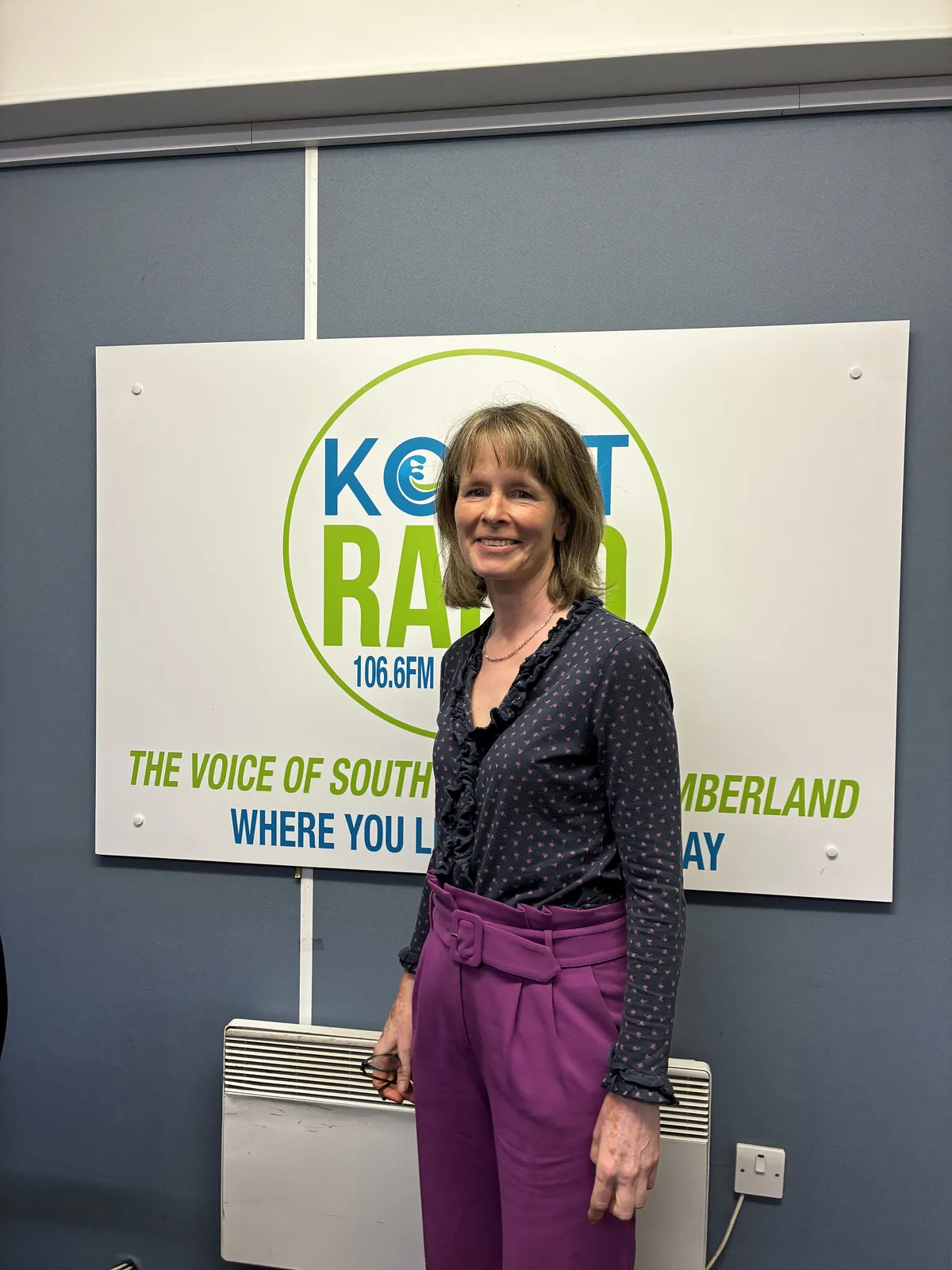 Photo of Hilary Dancing Body-Mind Therapist and Coach at Koast Radio Ashington